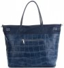 GEANȚĂ DIN PIELE shopper bag Vittoria Gotti bleumarin V691622